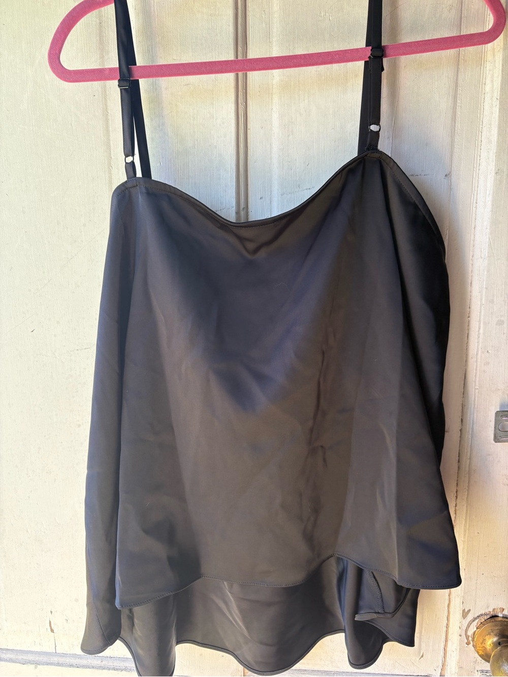 Worthington Black Cowl Neck Satin Camisole - Picture 5 of 6